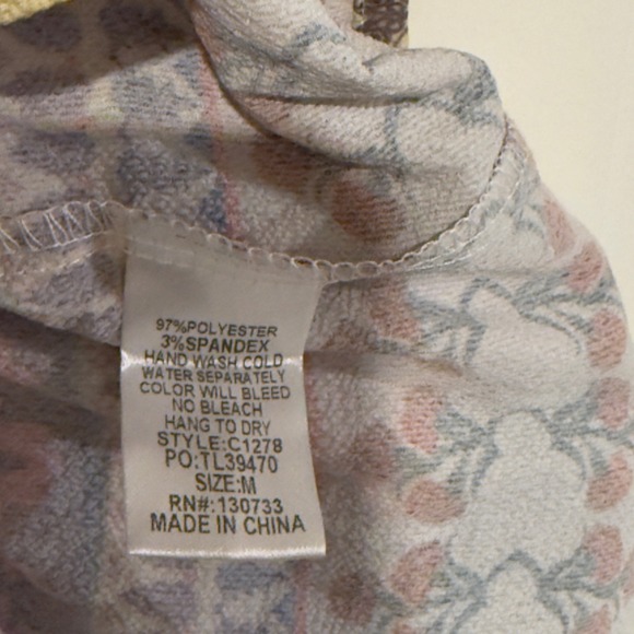 Umgee USA Blue Floral Bell Sleeve Off Shoulder Mini Dress M - Picture 6 of 8